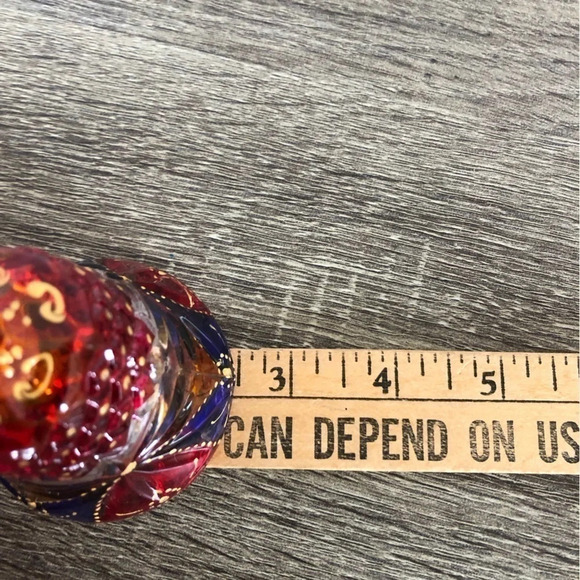 Vintage  Hand Painted Glass Bell - Picture 8 of 10